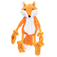 Nobleza plyšová líška s lanovými nohami 37 cm